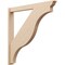 Ekena Millwork 5 1/2-in W x 48-in D x 48-in H Funston Trad Rough Cedar Woodgrain TimberThane Outlooker, Primed Tan OUTUR055X48X48FST04RCPR - alternate 1